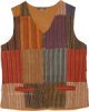 Sedona Striped Bohemian Patchwork Vest