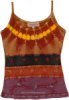 Ebullience Lush Tank Top with Embroidered Motifs