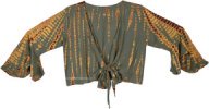 Bohemian Green Razor Cut Shoulder Bag