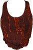 Brown Glow Tiedye Soft Crop Top