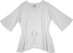 Cotton Cloud Relaxed Fit Belted Blouse