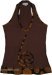 Wood Bark Sporty Halter Long Boho Top