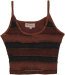 Wood Bark Panels Handmade Cropped Tank Top