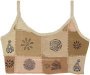 Handmade Pale Patchwork Hippie Crop Top