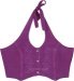Pure Purple Halter Short Crop Top