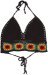 Vintage Black Crochet Tie Up Bralette