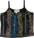 Forest Vine Embroidered Patchwork Crop Top