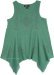 Cotton Embroidery Shark Bite Hem Summer Top