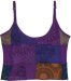 Creative Purple Patchwork Hippie Cami Tank