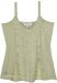Sea Green Embroidered Summer Tank Top