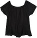 Raven Whisper Eyelet Treasure Embroidered Top