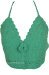 Emerald Echo Boho Crochet Bralette Top