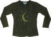 Crescent Moon Celestial Boho Long Sleeve Top