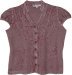 Mauve Embroidered Vintage Button Front Top
