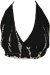 Black Tie Dye Boho Festival Tankini Top
