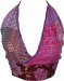 Vivid Violet Patchwork Halter Bralette Top
