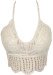 Light Beige Boho Crochet Knit Bikini Top