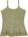Sage Green Embroidered Summer Cami Tank Top