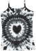 Rorschach Heart Tie Dye Hippie Tank Top