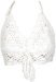 White Crochet Bralette Top with Tassel