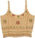 Royal Gold Bohemian Crop Top