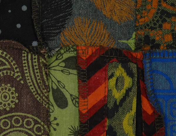 Midnight Garden Boho Patchwork Short Jacket