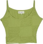 Lime Light Razor Cut Cotton Crop Cami Top