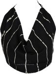 Mooncurrent Tie-Dye Cowl Halter Top