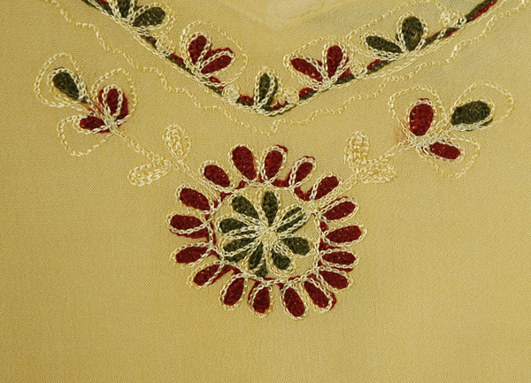 Lemon Yellow Boho Cropped Long Sleeve Top