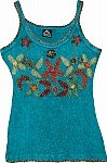 Small Turquoise Applique Top