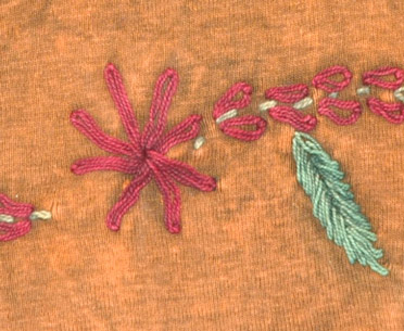 Tie Dye Tank Top With Embroidery