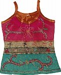 Dark Pink Boho Tank Top