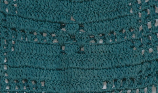 Crochet Net Green Boho Top