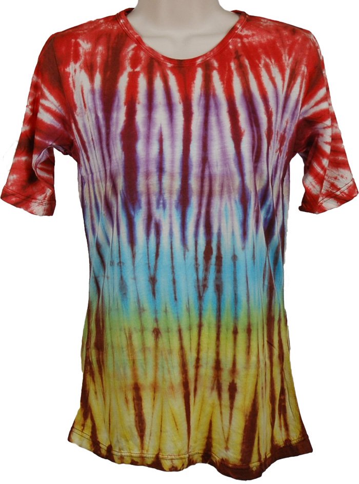 Tie Dye Dye Design Shirt Tunic