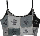 Monochrome Handmade Hippie Crop Top