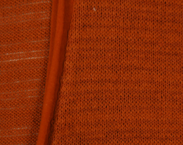Orangina Tie Front Knit Solid Top