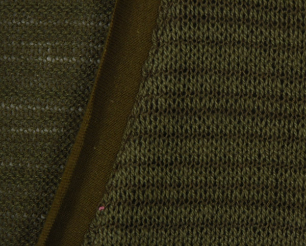 Verdure Green Tie Front Knit Solid Top