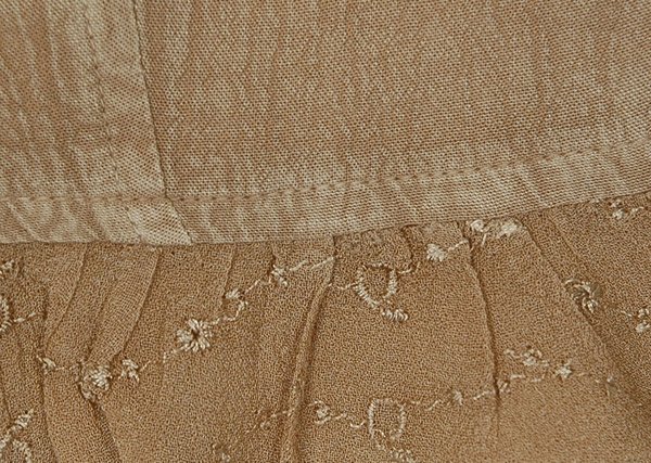 Beige Ruffle Halter Crop Top