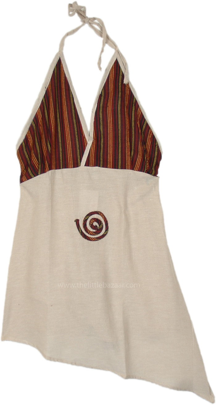 Free Spirit Boho Breeze Cotton Halter Top