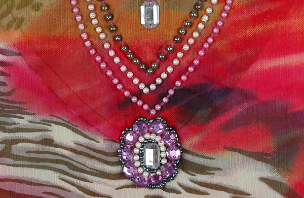 Festive Kaleidoscopic Tunic in Red