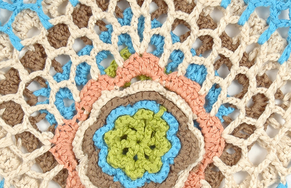 Crochet Net V-Neck Fitted Boho Top