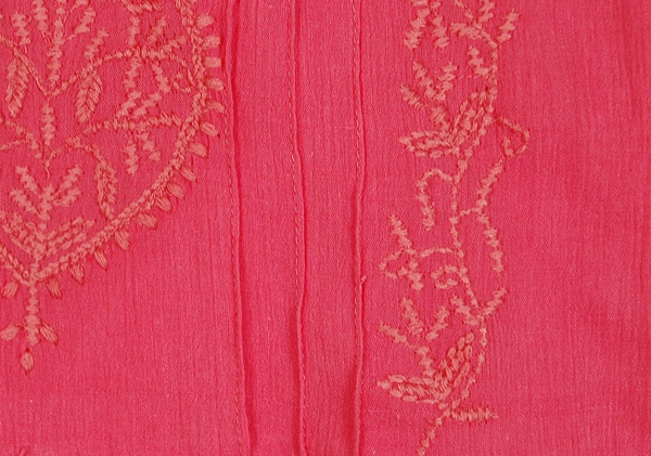 Cotton Embroidery Shark Bite Hem Summer Top