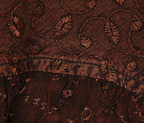 Woodland Dream Brown Boho Blouse