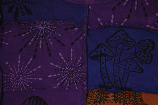 Creative Purple Patchwork Hippie Cami Tank