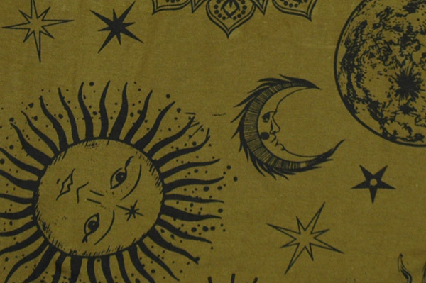 Sun Moon Celestial Boho Halter Crop Top