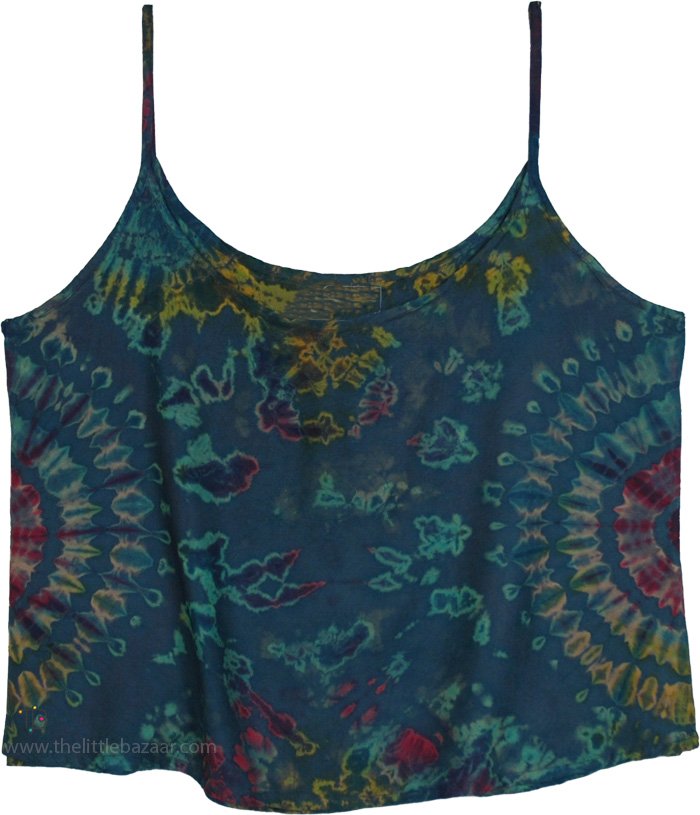 Rainforest Tie Dye Loose Fit Cami Short Top