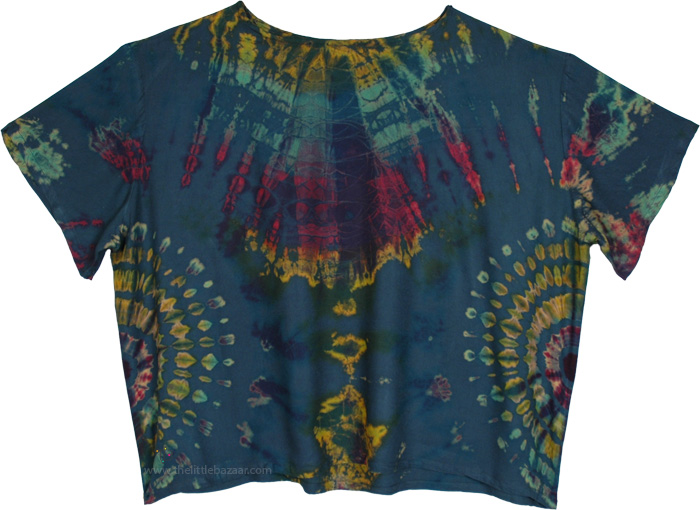 Rainforest Tie Dye Oversized Boho Top
