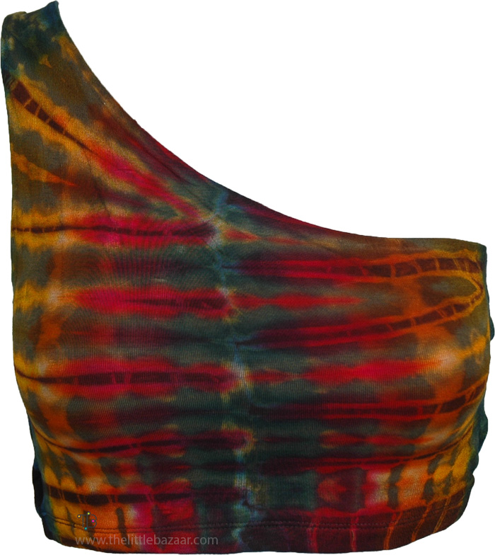 Jewel Tone Festival Vibes Tie Dye Bralette Top