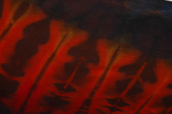 Fire Eclipse Asymmetrical Tie Dye Bralette Top