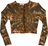 Olive Earth Scoop Neck Jersey Full Sleeves Top